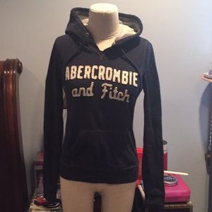 A & F Navy pullover hoodie